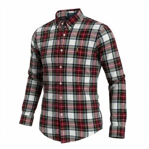 Polo by Ralph Lauren Men's Red Plaid Shirt Slim Fit